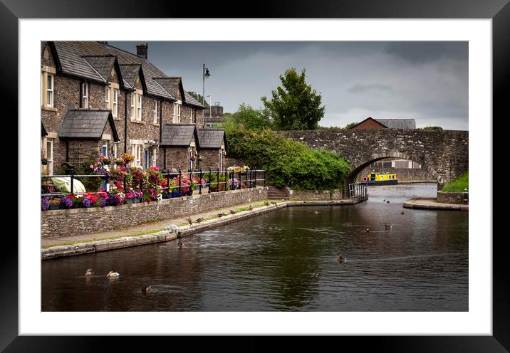The Brecon Basin Canal Framed Mounted Print by Leighton Collins