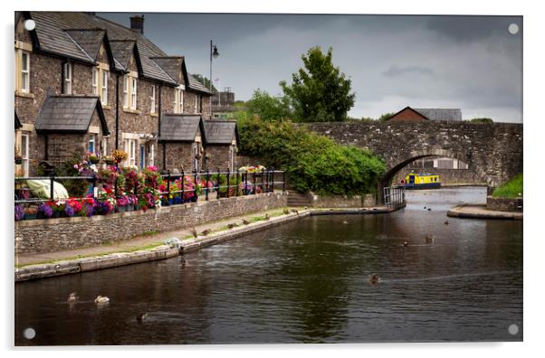 The Brecon Basin Canal Acrylic by Leighton Collins