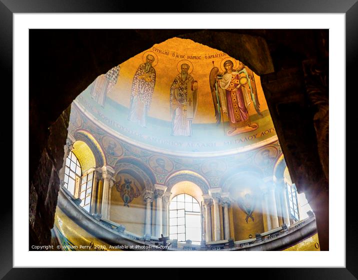 Dome Crusader Church Holy Sepulchre Jerusalem Isra Framed Mounted Print by William Perry