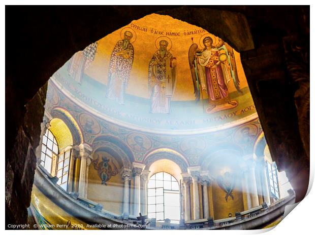 Dome Crusader Church Holy Sepulchre Jerusalem Isra Print by William Perry