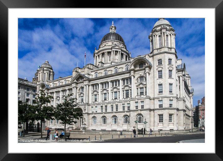Port of Liverpool Building,  Framed Mounted Print by Kevin Hellon