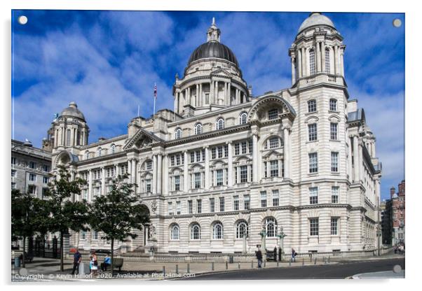 Port of Liverpool Building,  Acrylic by Kevin Hellon