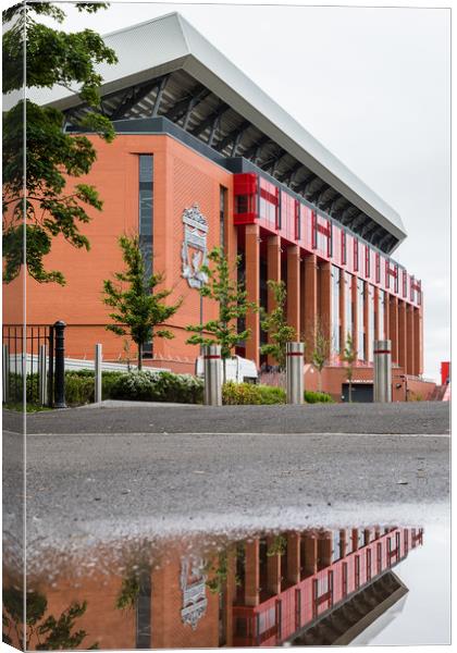 Main stand of Anfield stadium Canvas Print by Jason Wells