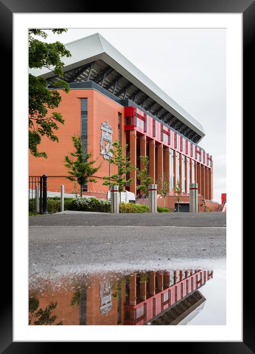 Main stand of Anfield stadium Framed Mounted Print by Jason Wells