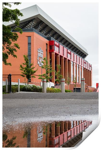 Main stand of Anfield stadium Print by Jason Wells