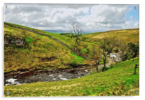 Ingleton Yorkshire Acrylic by Diana Mower