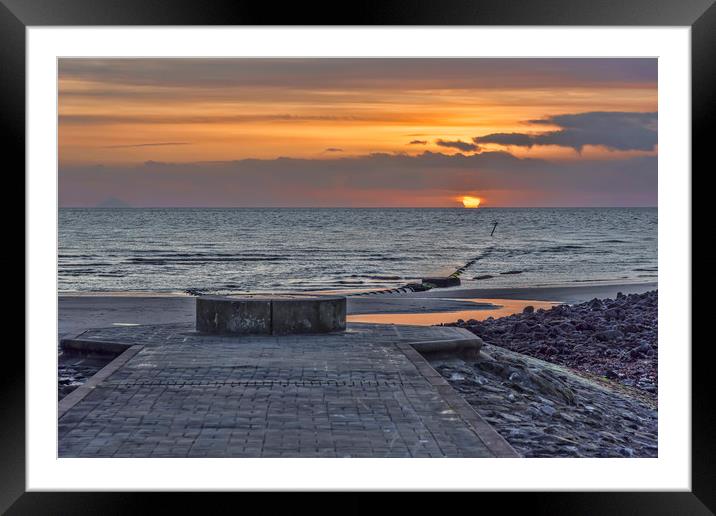 Irvine Sunset Framed Mounted Print by Valerie Paterson