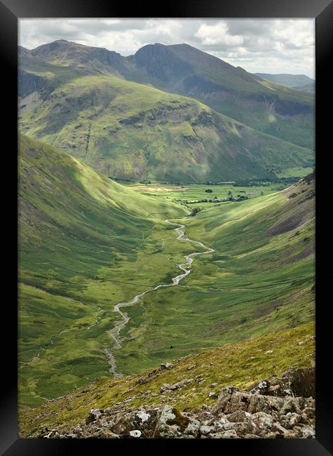 The Mosedale Valley (Wasdale) Framed Print by John Malley