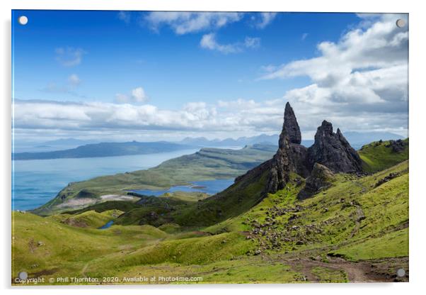 Old Man of Storr  Acrylic by Phill Thornton