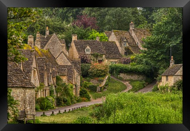 Arlington Row in the Cotswolds Framed Print by Dave Williams