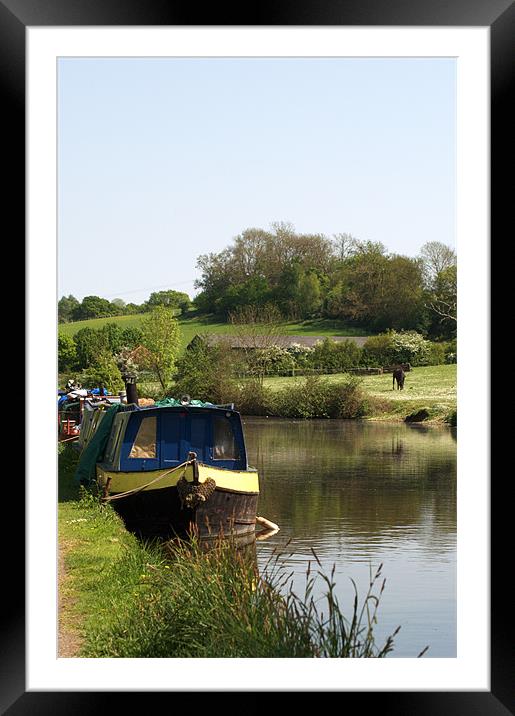 Springtime by the Canal Framed Mounted Print by Chris Day