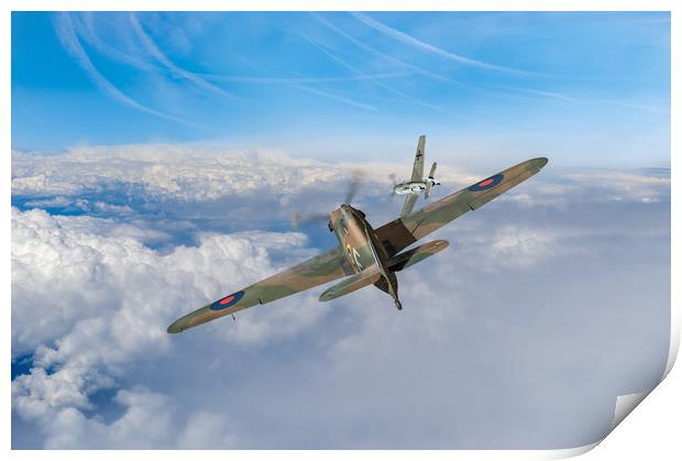Hawker Hurricane deflection shot Print by Gary Eason