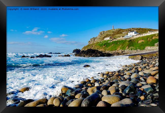 priests cove cape cornwall Framed Print by Kevin Britland
