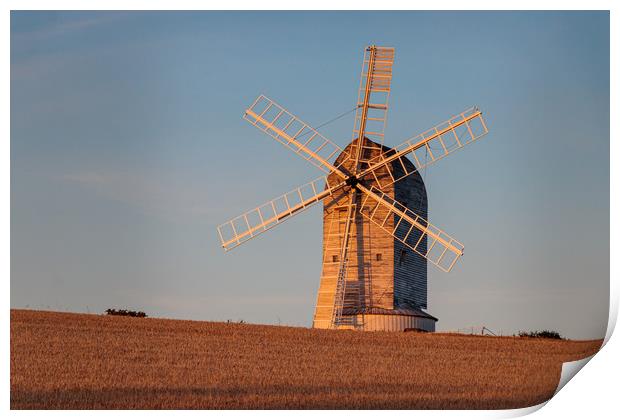 Windmill in Evening Light Print by Wendy Williams CPAGB