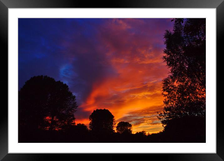 Sunset at St James Lake Brackley Framed Mounted Print by Jeremy Hayden