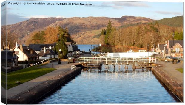 Caledonian Canal, Fort Augustus Canvas Print by Iain Sneddon