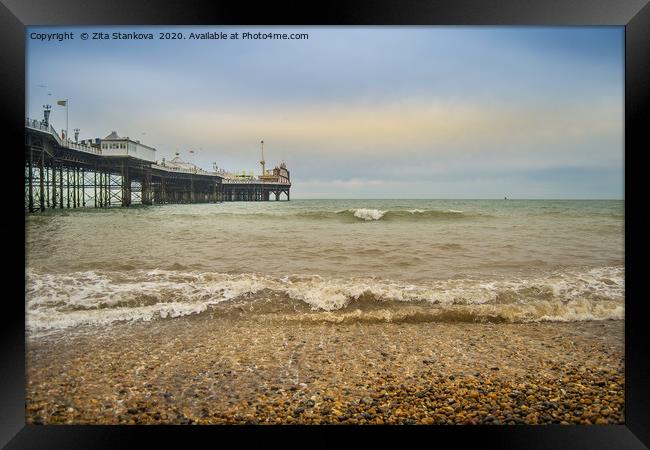 Brighton pier Framed Print by Zita Stanko