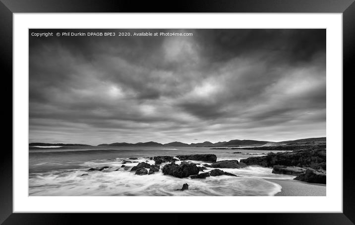 A Hebrides Mono Moment Framed Mounted Print by Phil Durkin DPAGB BPE4