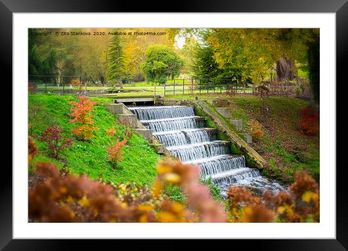 Grounds of Leeds castle Framed Mounted Print by Zita Stanko