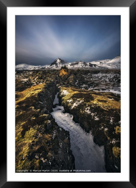 Old Lava Fields Framed Mounted Print by Manuel Martin