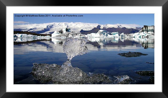 Thin Ice Framed Mounted Print by Matthew Bates