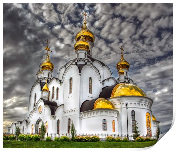 Iversky Convent Rostov on Don    Print by Dave Williams
