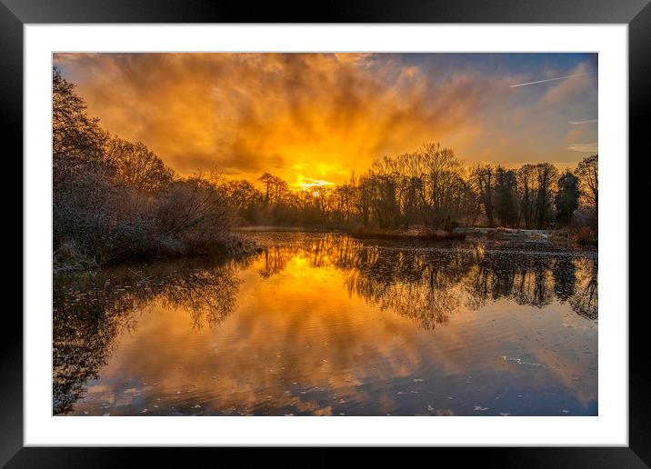 Sky Fire Framed Mounted Print by Dave Williams