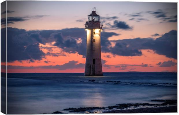 NEW BRIGHTON LIGHTHOUSE Canvas Print by Kevin Elias