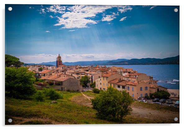 View over Saint Tropez in France located at the Me Acrylic by Erik Lattwein
