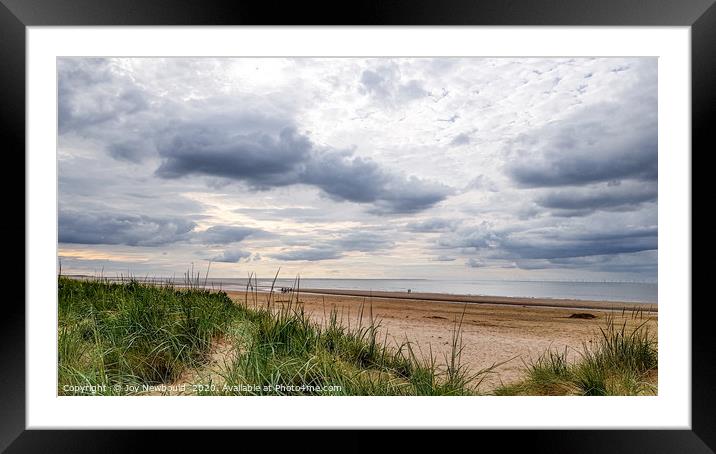 Dramatic Sky over Brancaster Beach, Norfolk Framed Mounted Print by Joy Newbould