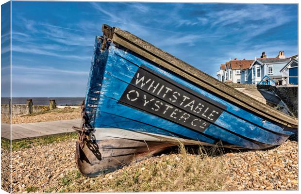 Whitstable Oyster Company Boat Canvas Print by John B Walker LRPS