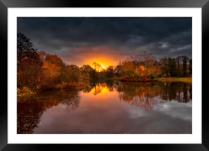 Dramatic Sunrise Framed Mounted Print by Dave Williams
