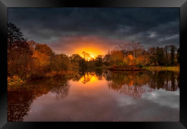 Dramatic Sunrise Framed Print by Dave Williams