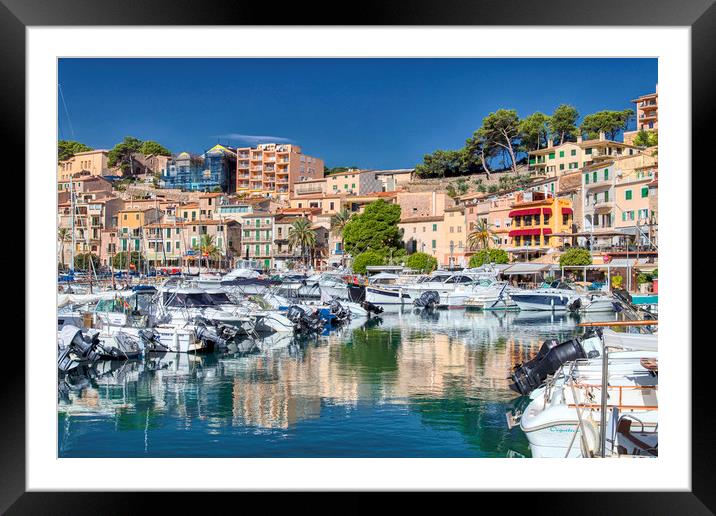 Harbour Reflections Port de Soller Framed Mounted Print by Dave Williams