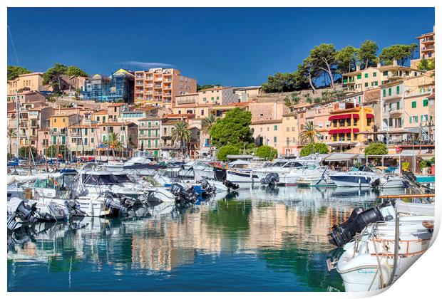 Harbour Reflections Port de Soller Print by Dave Williams