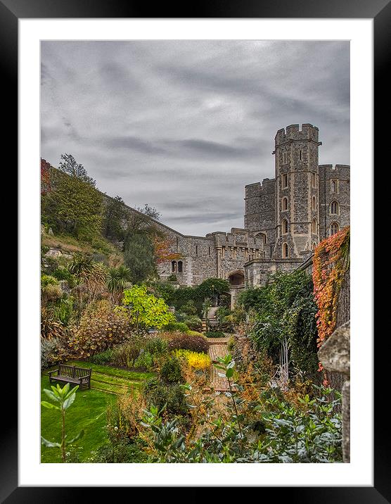The Queens Private Windsor Garden Framed Mounted Print by Dave Williams