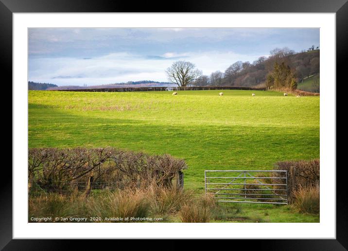 Brecon Beacons Framed Mounted Print by Jan Gregory