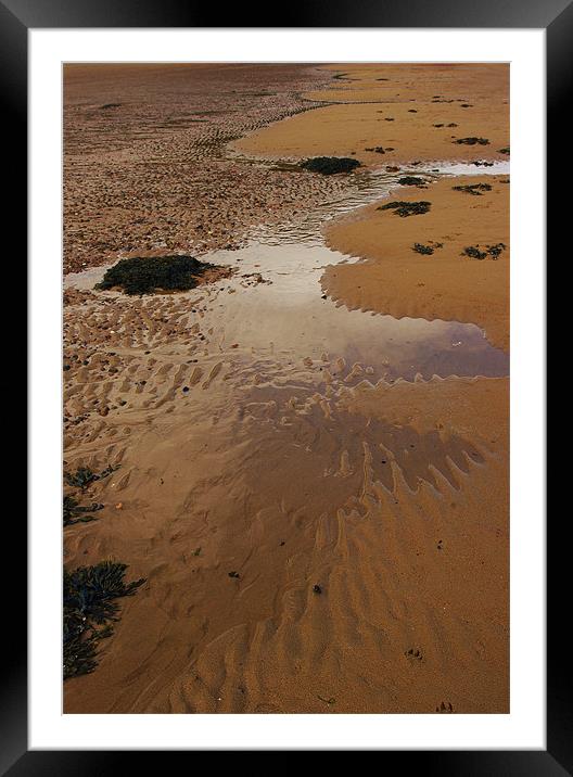 Beach Patterns Framed Mounted Print by Jacqi Elmslie