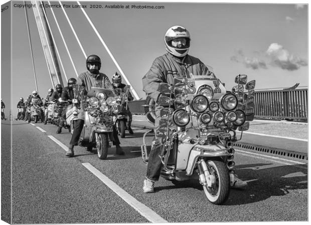 Southport Mods Canvas Print by Derrick Fox Lomax