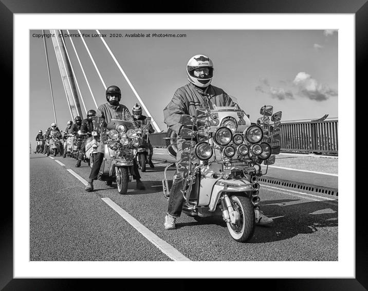 Southport Mods Framed Mounted Print by Derrick Fox Lomax
