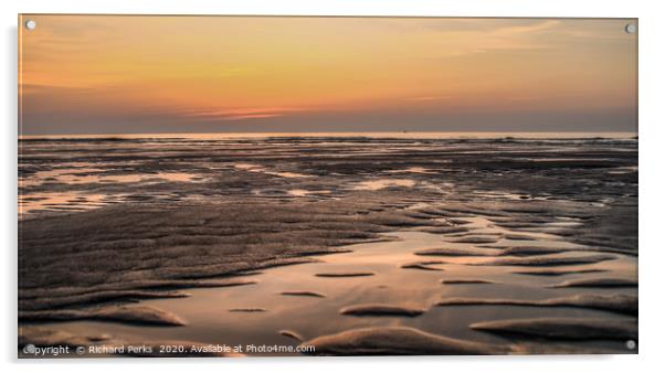 patterns in the sand Acrylic by Richard Perks