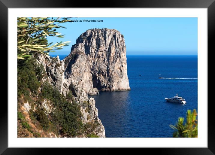 capri italy Framed Mounted Print by Kevin Britland