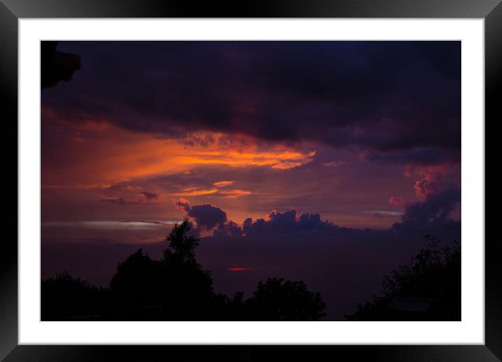 Lockdown Sunset II Framed Mounted Print by lucy devereux