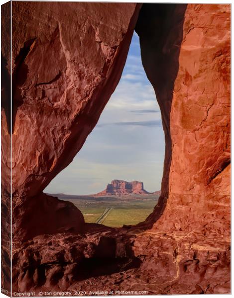 Monument Valley Canvas Print by Jan Gregory