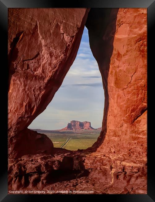 Monument Valley Framed Print by Jan Gregory
