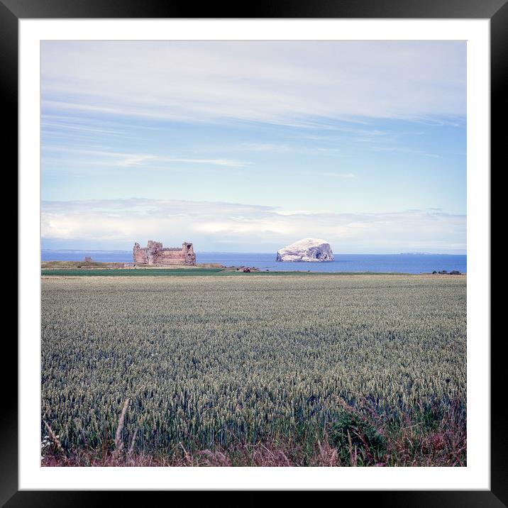 The Castle & Rock Framed Mounted Print by Kevin Ainslie
