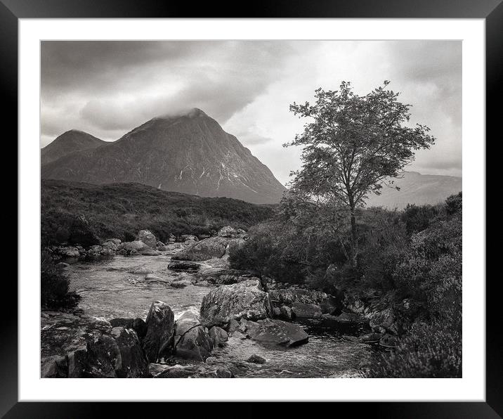 Glencoe stream Framed Mounted Print by Kevin Ainslie