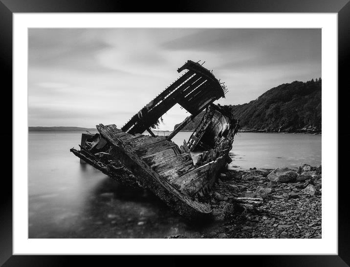 Diabaig Wreck  Framed Mounted Print by Kevin Ainslie