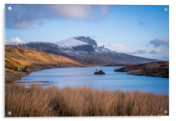 Loch Fada sunrise Acrylic by Kevin Ainslie