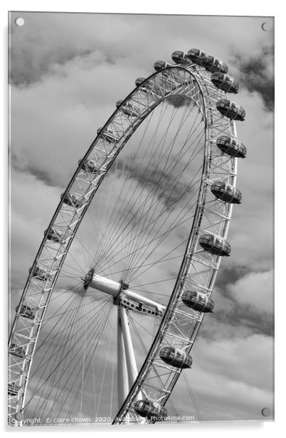 The London Eye Acrylic by claire chown